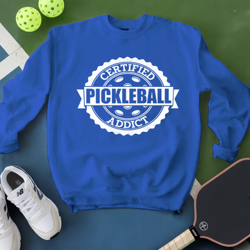 Certified Addict Pickleball Classic V2 Sweatshirt - Picklechillz