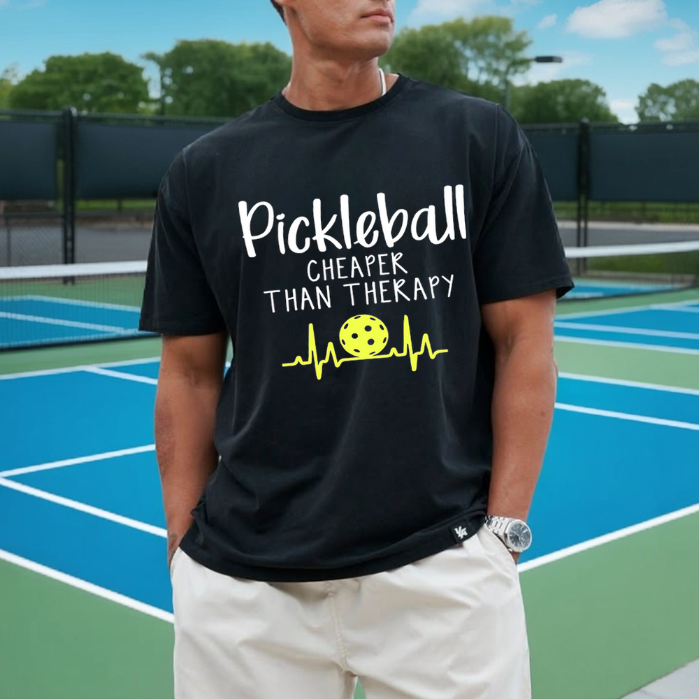 Pickleball Cheaper Than Therapy Unisex T-Shirt - Picklechillz