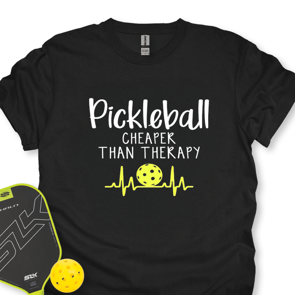 Pickleball Cheaper Than Therapy Unisex T-Shirt - Picklechillz