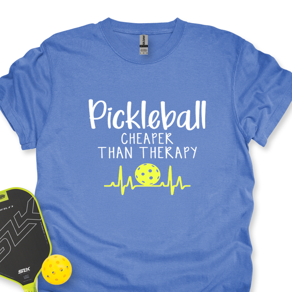 Pickleball Cheaper Than Therapy Unisex T-Shirt - Picklechillz