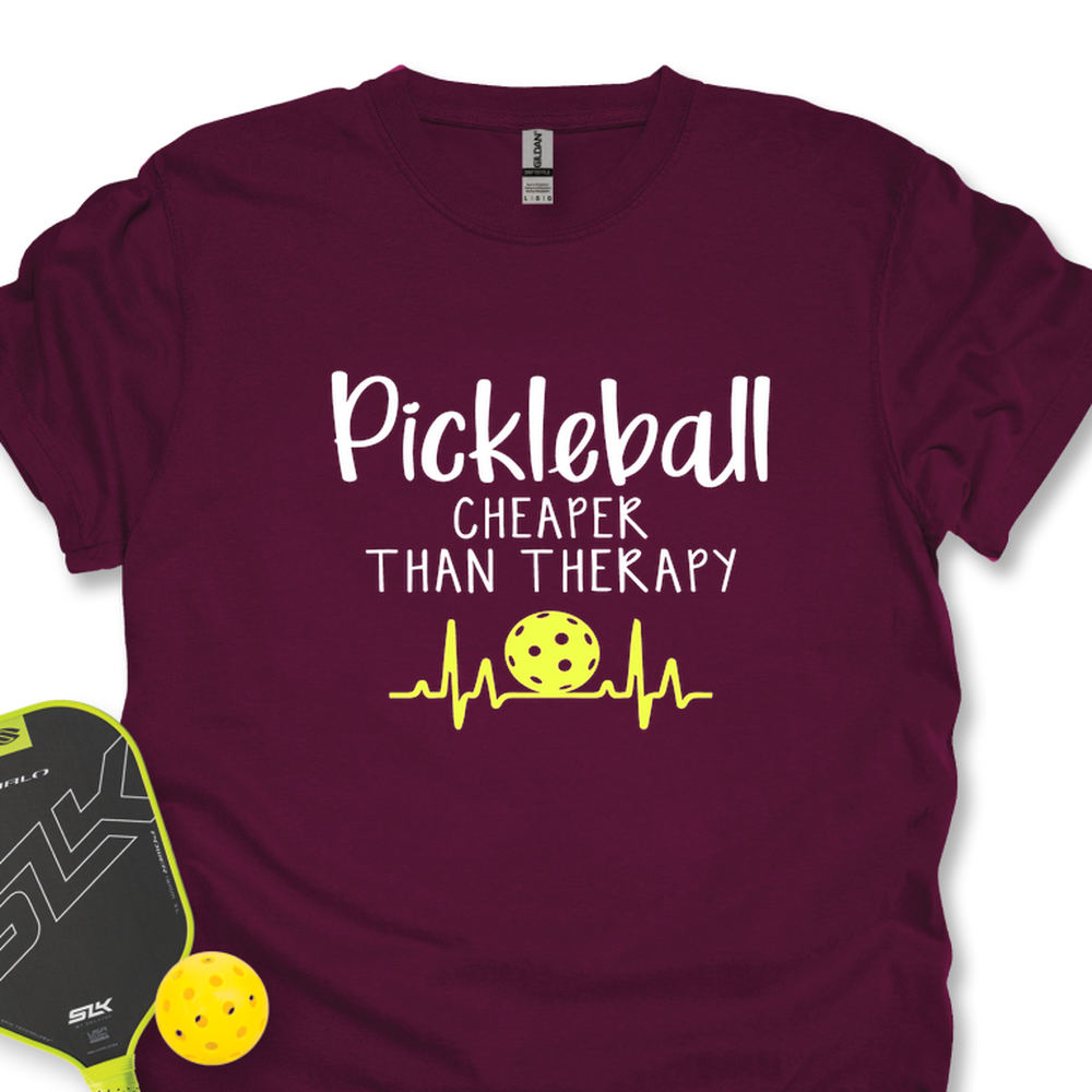 Pickleball Cheaper Than Therapy Unisex T-Shirt - Picklechillz