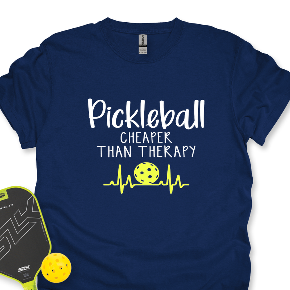 Pickleball Cheaper Than Therapy Unisex T-Shirt - Picklechillz