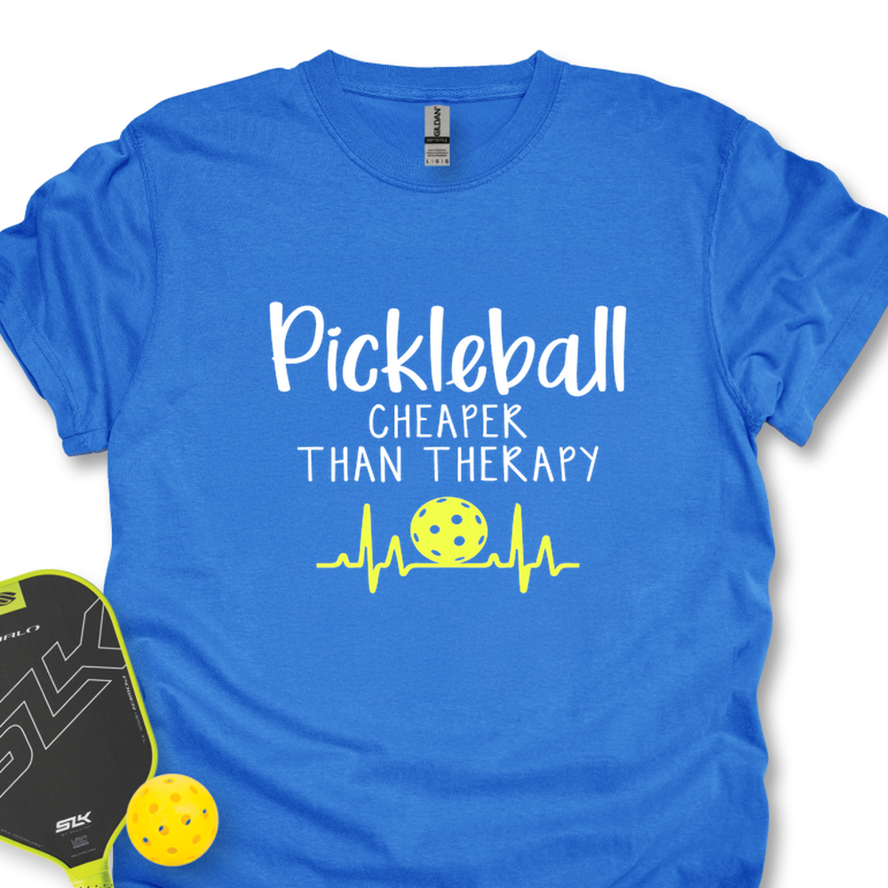 Pickleball Cheaper Than Therapy Unisex T-Shirt - Picklechillz