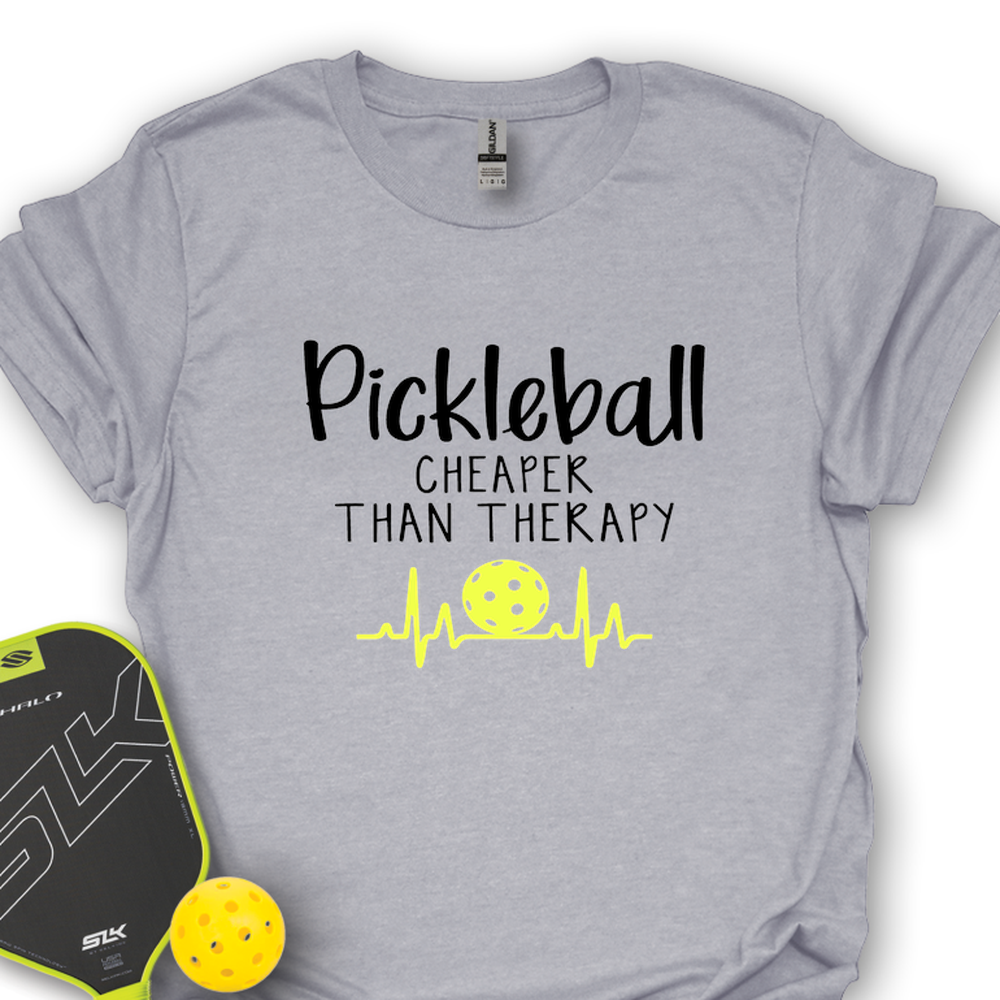 Pickleball Cheaper Than Therapy Unisex T-Shirt - Picklechillz