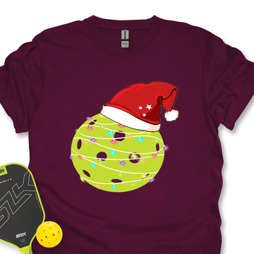 Christmas Pickleball Lights Unisex T-Shirt - Picklechillz