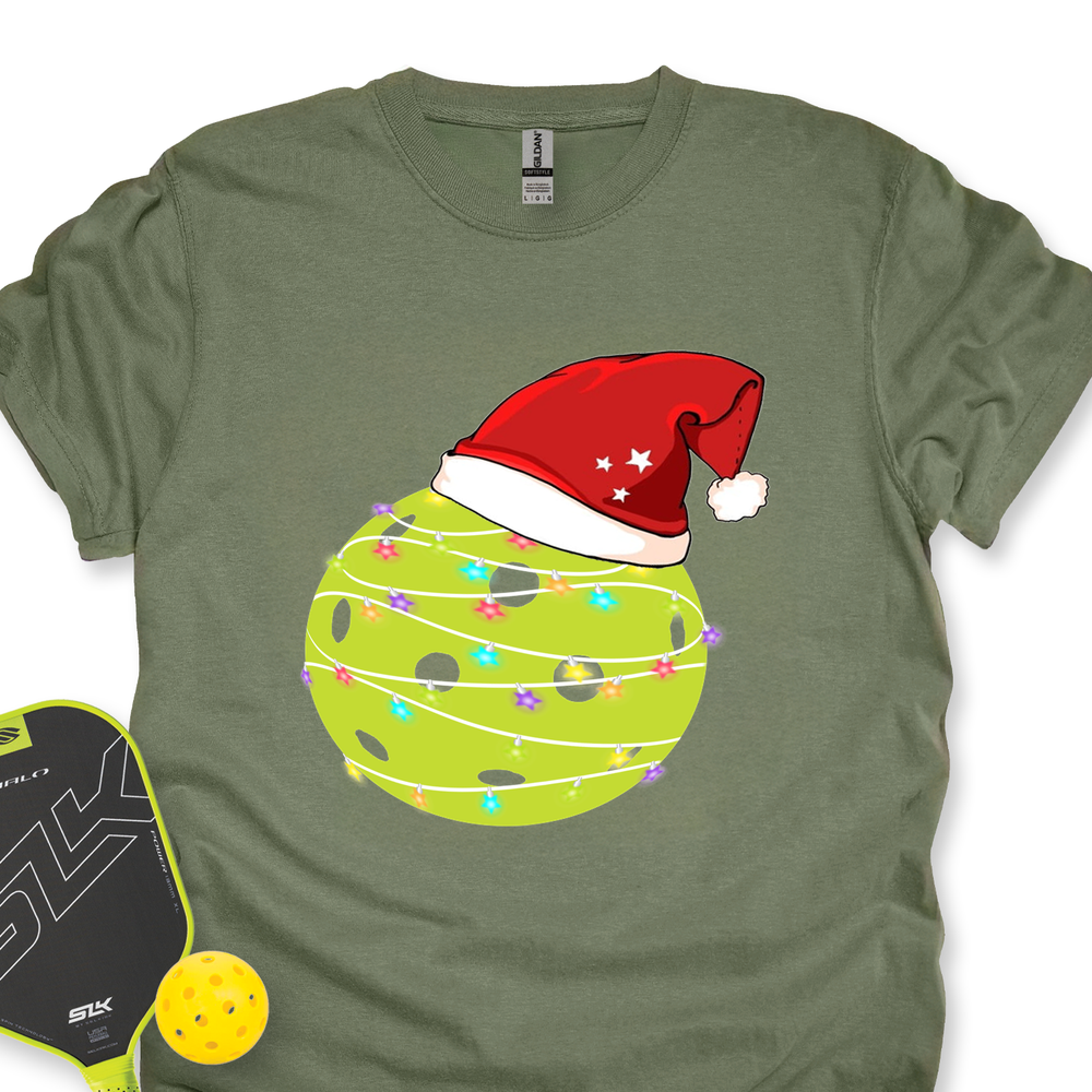 Christmas Pickleball Lights Unisex T-Shirt - Picklechillz