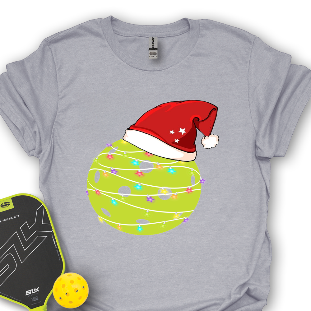 Christmas Pickleball Lights Unisex T-Shirt - Picklechillz
