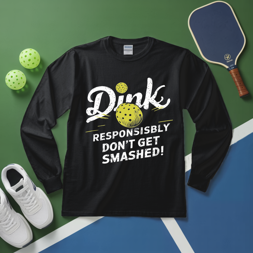 Dink Responsibly Long Sleeve - Picklechillz
