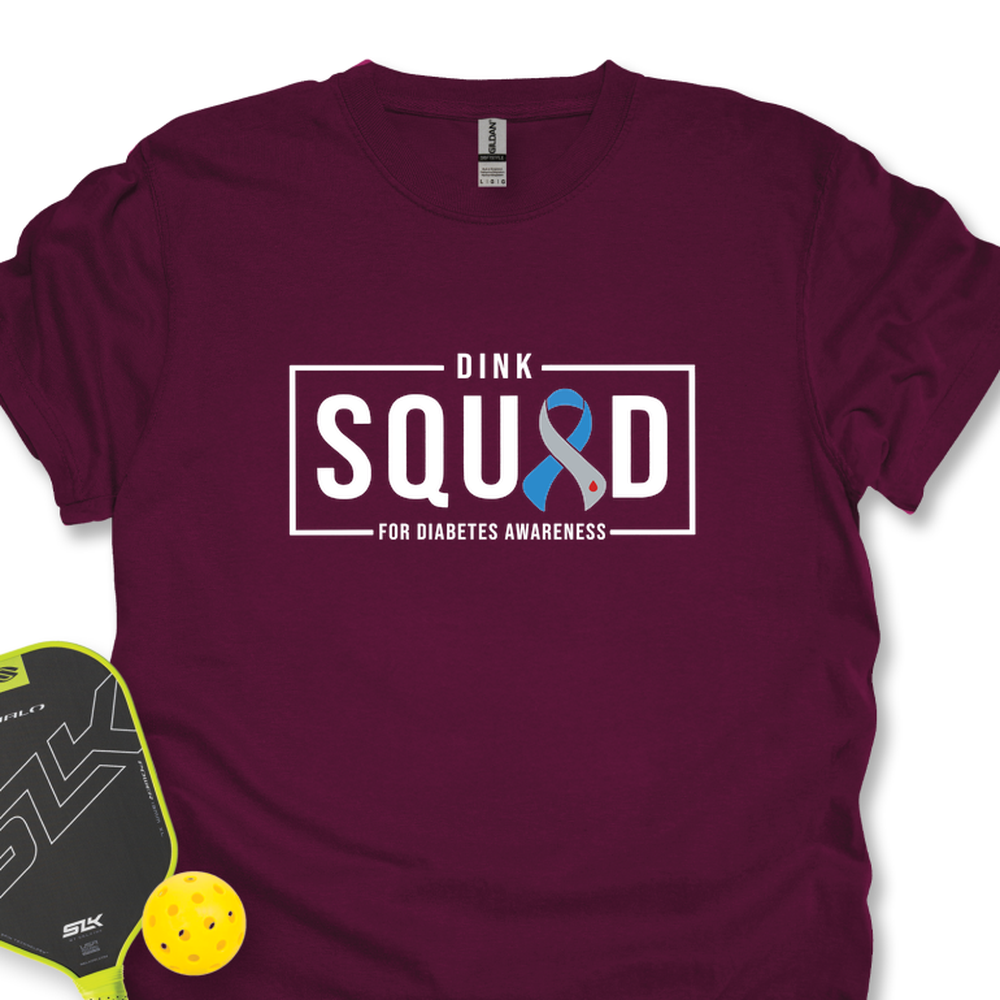 Dink Squad For Diabetes Awareness Unisex T-Shirt - Picklechillz