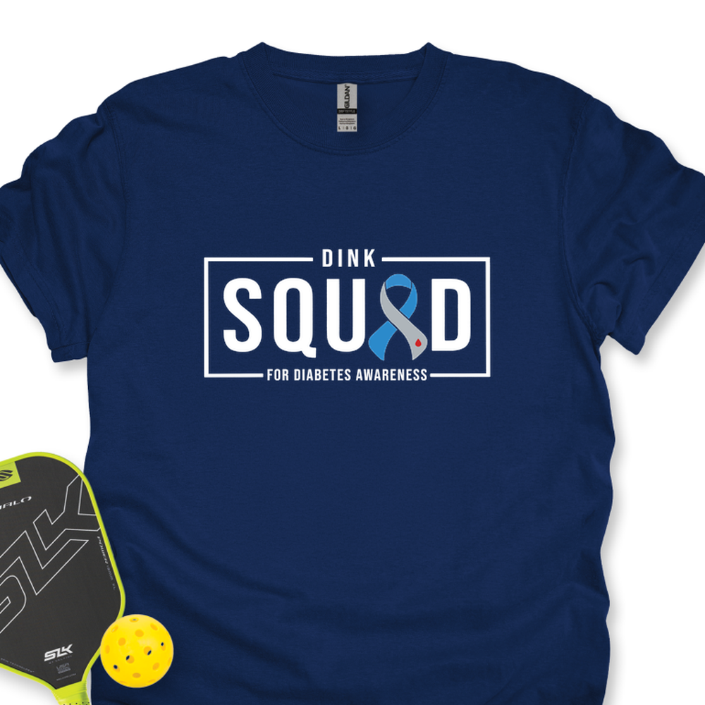 Dink Squad For Diabetes Awareness Unisex T-Shirt - Picklechillz