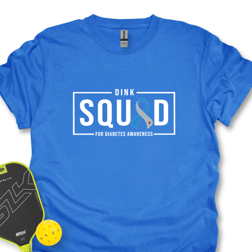 Dink Squad For Diabetes Awareness Unisex T-Shirt - Picklechillz