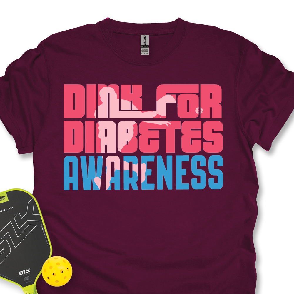 Dink For Diabetes Awareness Unisex T-Shirt - Picklechillz