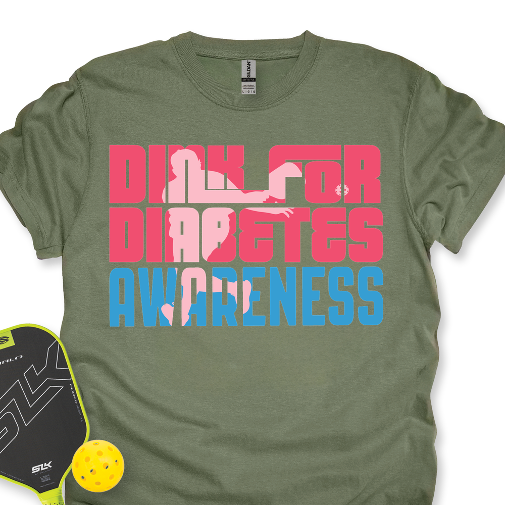 Dink For Diabetes Awareness Unisex T-Shirt - Picklechillz