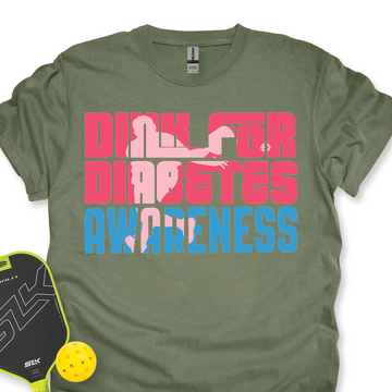 Dink For Diabetes Awareness Unisex T-Shirt - Picklechillz