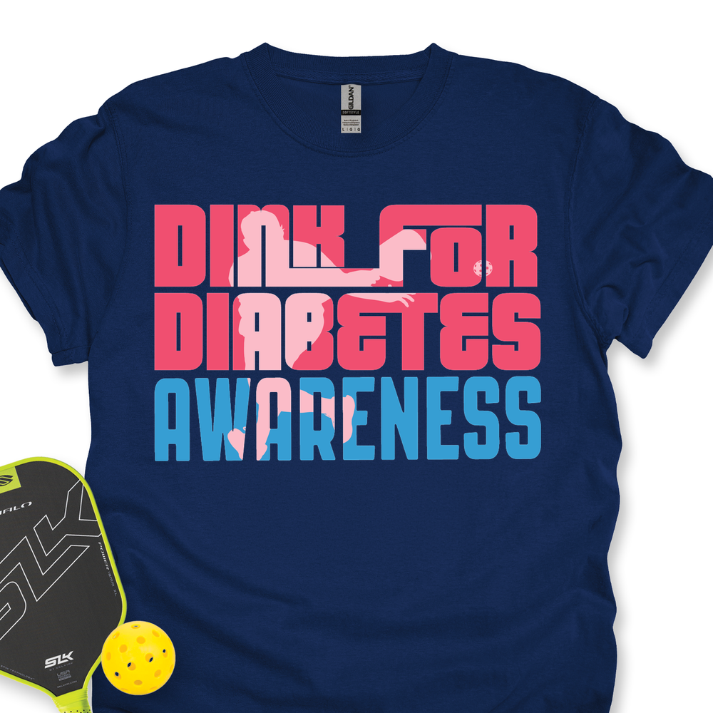 Dink For Diabetes Awareness Unisex T-Shirt - Picklechillz