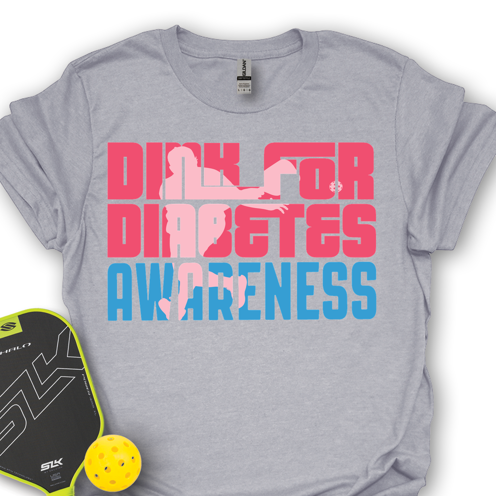 Dink For Diabetes Awareness Unisex T-Shirt - Picklechillz