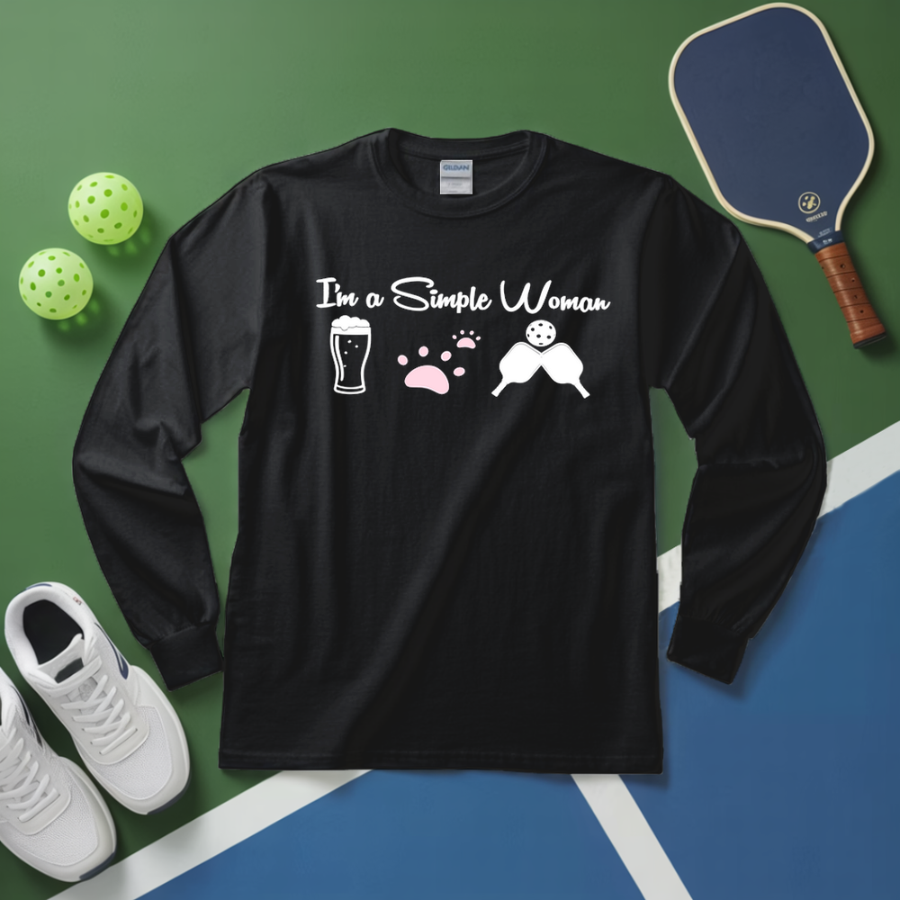 Cat Beer Pickleball Long Sleeve - Picklechillz