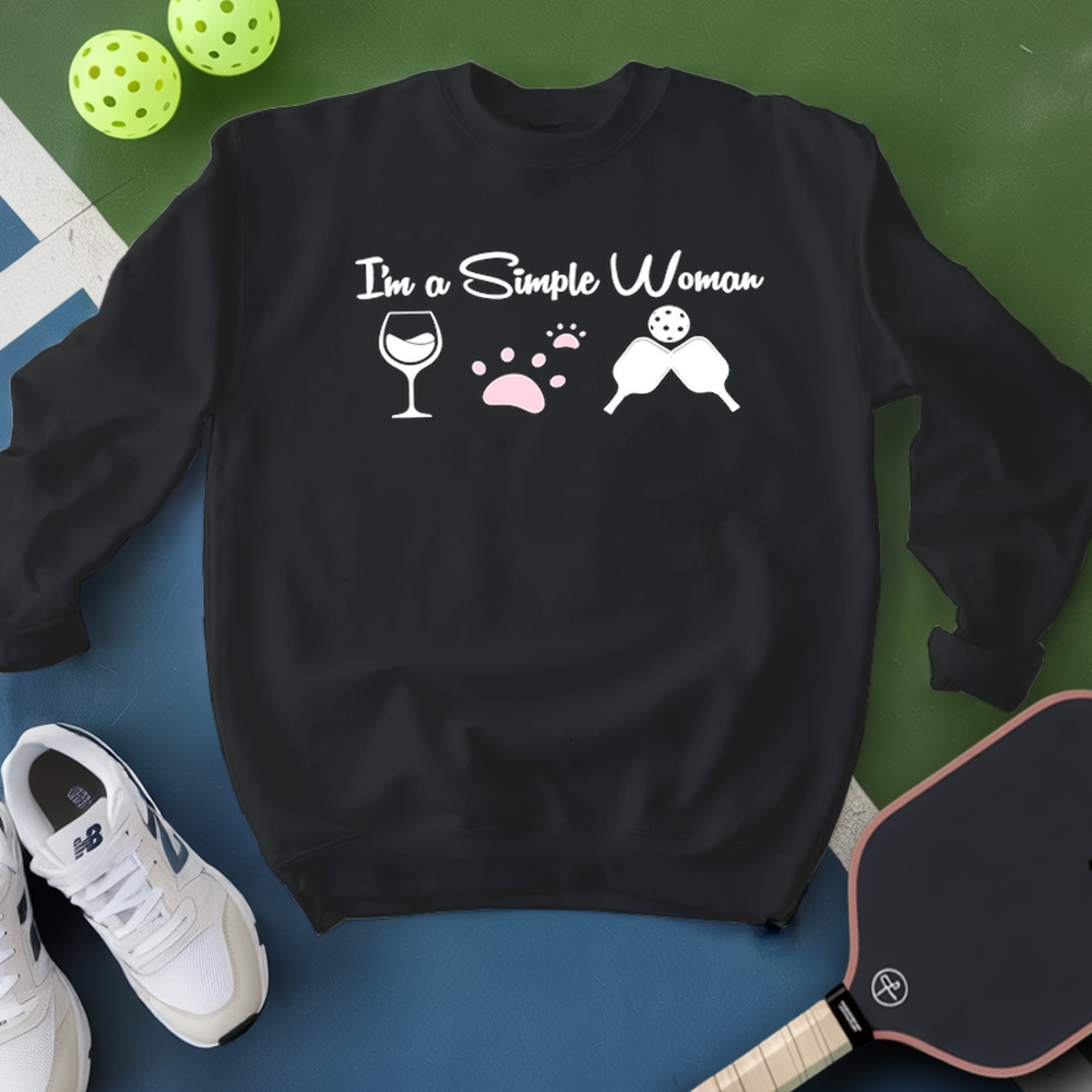 Cat Wine Pickleball Sweatshirt - Picklechillz