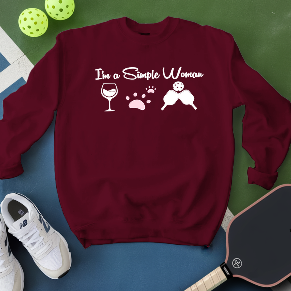 Cat Wine Pickleball Sweatshirt - Picklechillz