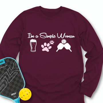 Dog Beer Pickleball Long Sleeve - Picklechillz