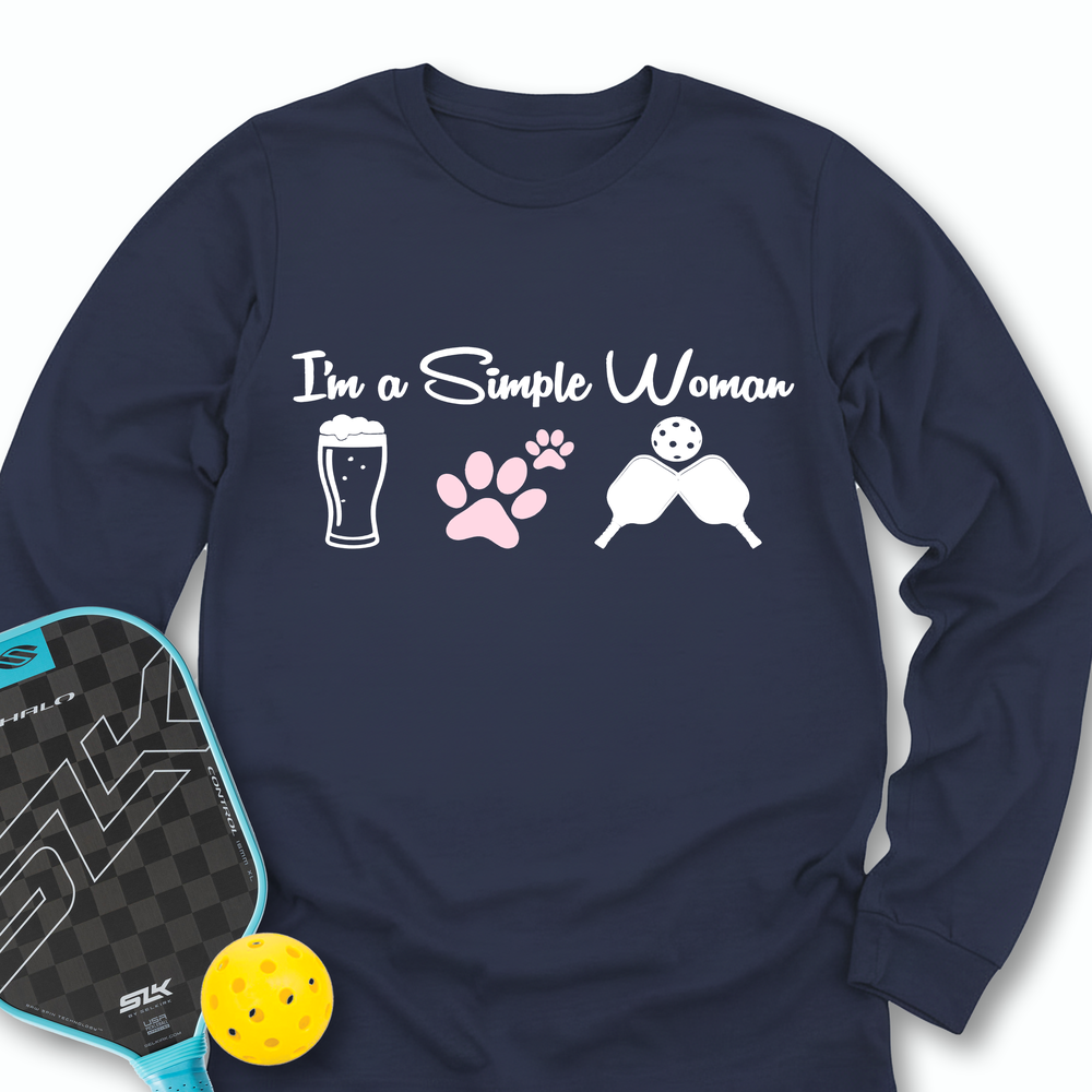 Dog Beer Pickleball Long Sleeve - Picklechillz
