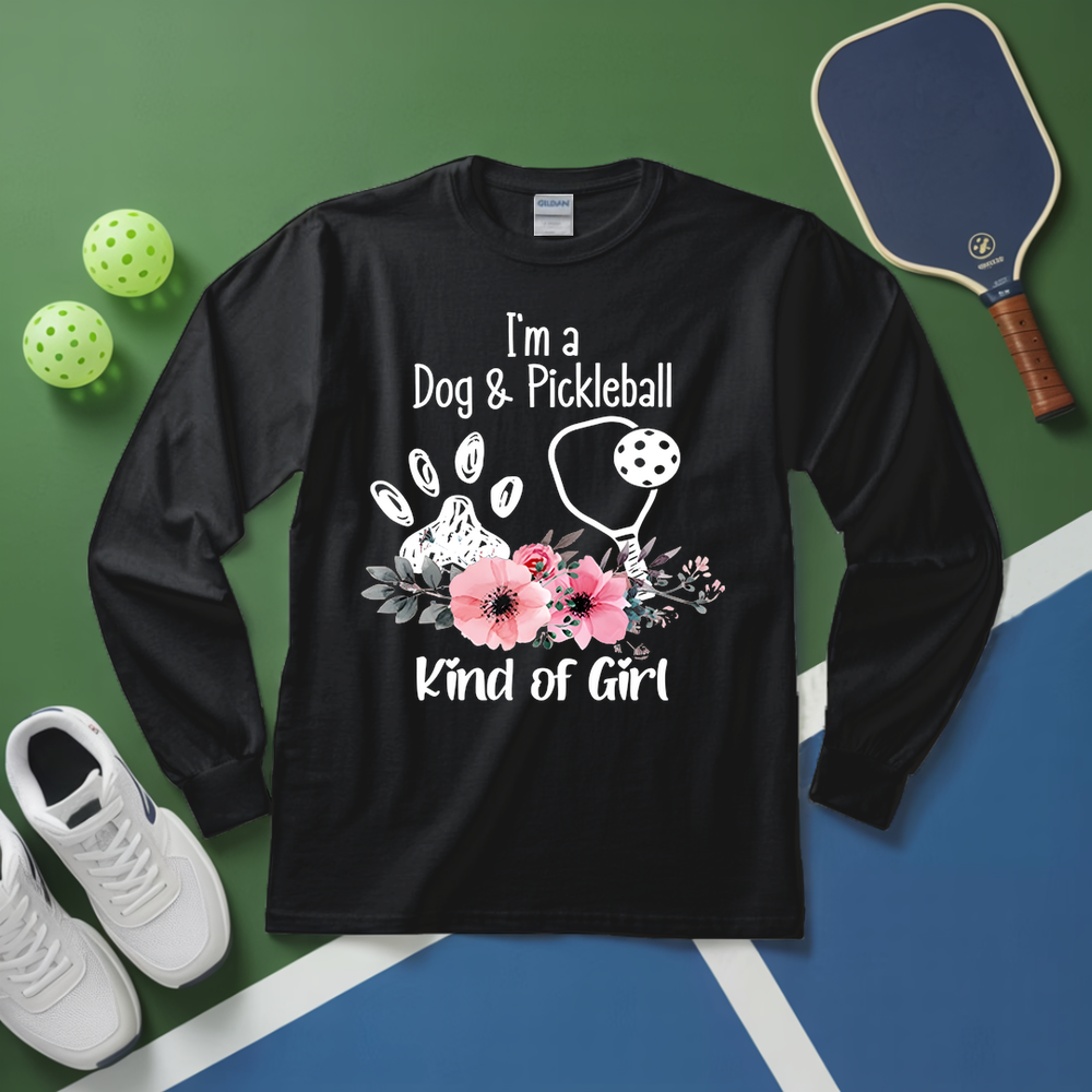 Dog Lover Pickleball Player Long Sleeve - Picklechillz