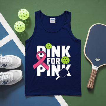 Drink For Pink Funny Tank Top - Picklechillz