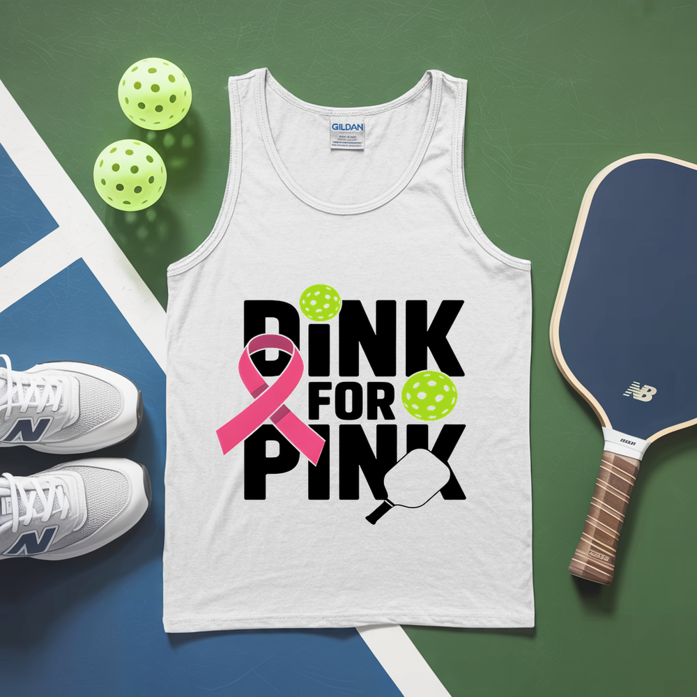 Drink For Pink Funny Tank Top - Picklechillz
