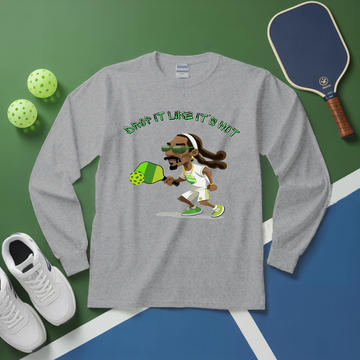 Drop it Like It's Hot Funny Pickleball Long Sleeve - Picklechillz
