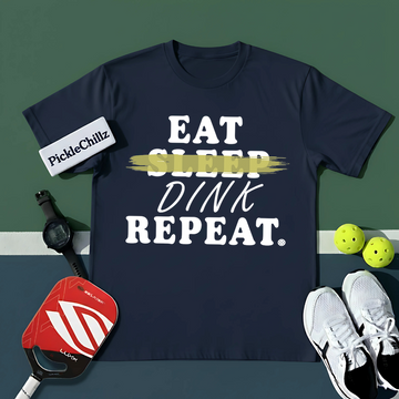 Eat Sleep Dink Repeat Pickleball Unisex T-Shirt - Picklechillz