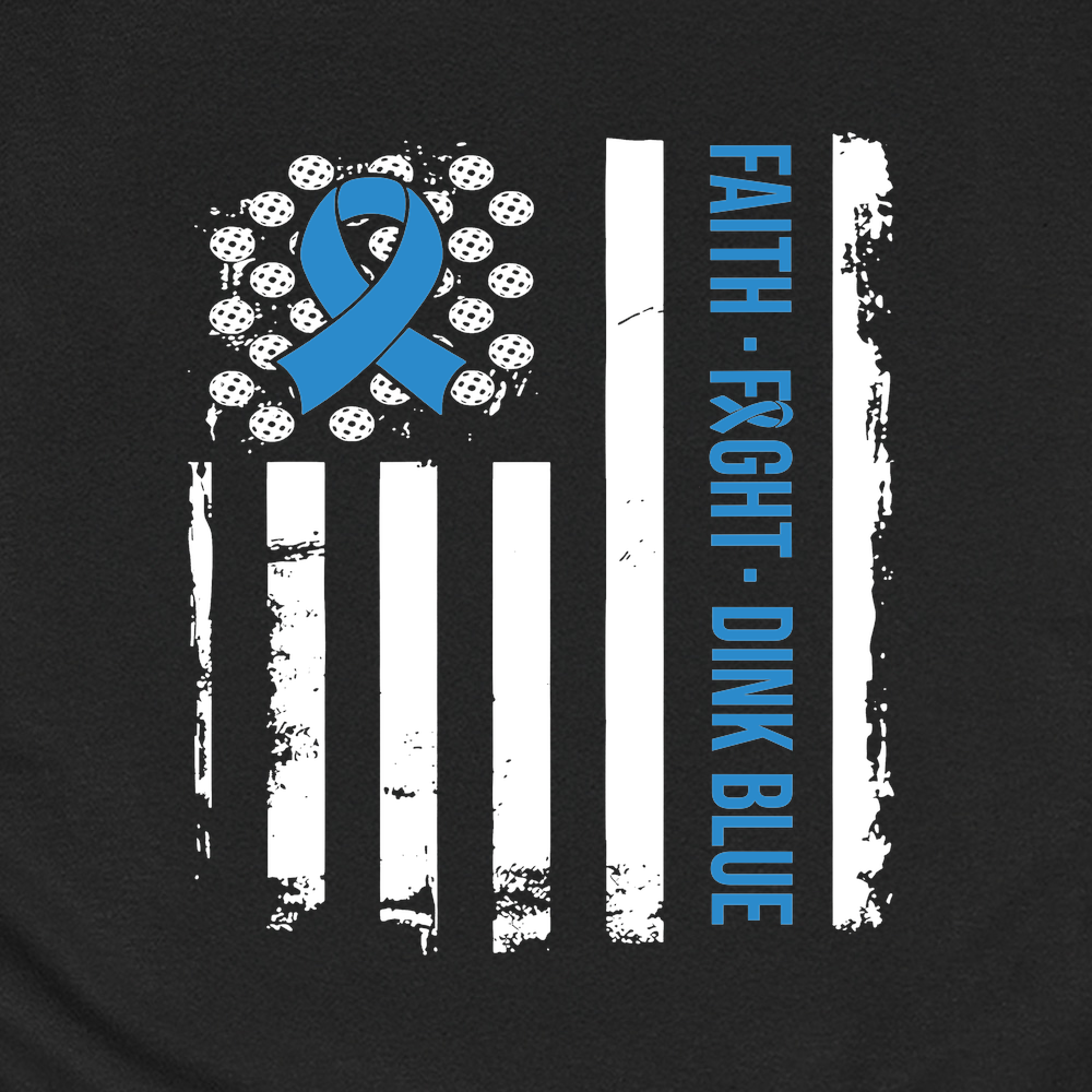 Faith · Fight · Dink Blue Unisex T-Shirt - Picklechillz