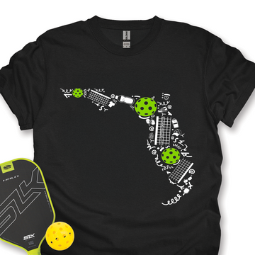 Florida Pickleball Map Unisex T-Shirt - Picklechillz