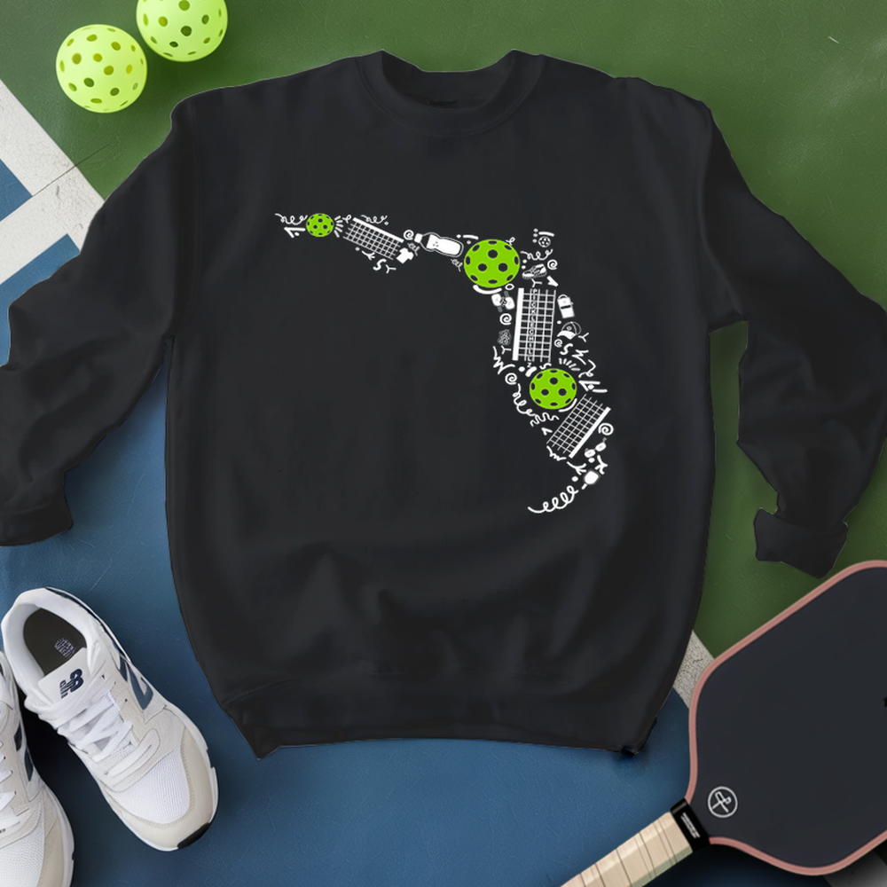 Florida Pickleball Map Sweatshirt - Picklechillz