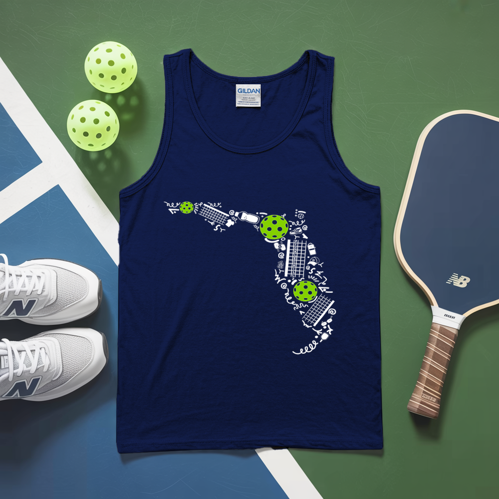 Florida Pickleball Map Tank Top - Picklechillz