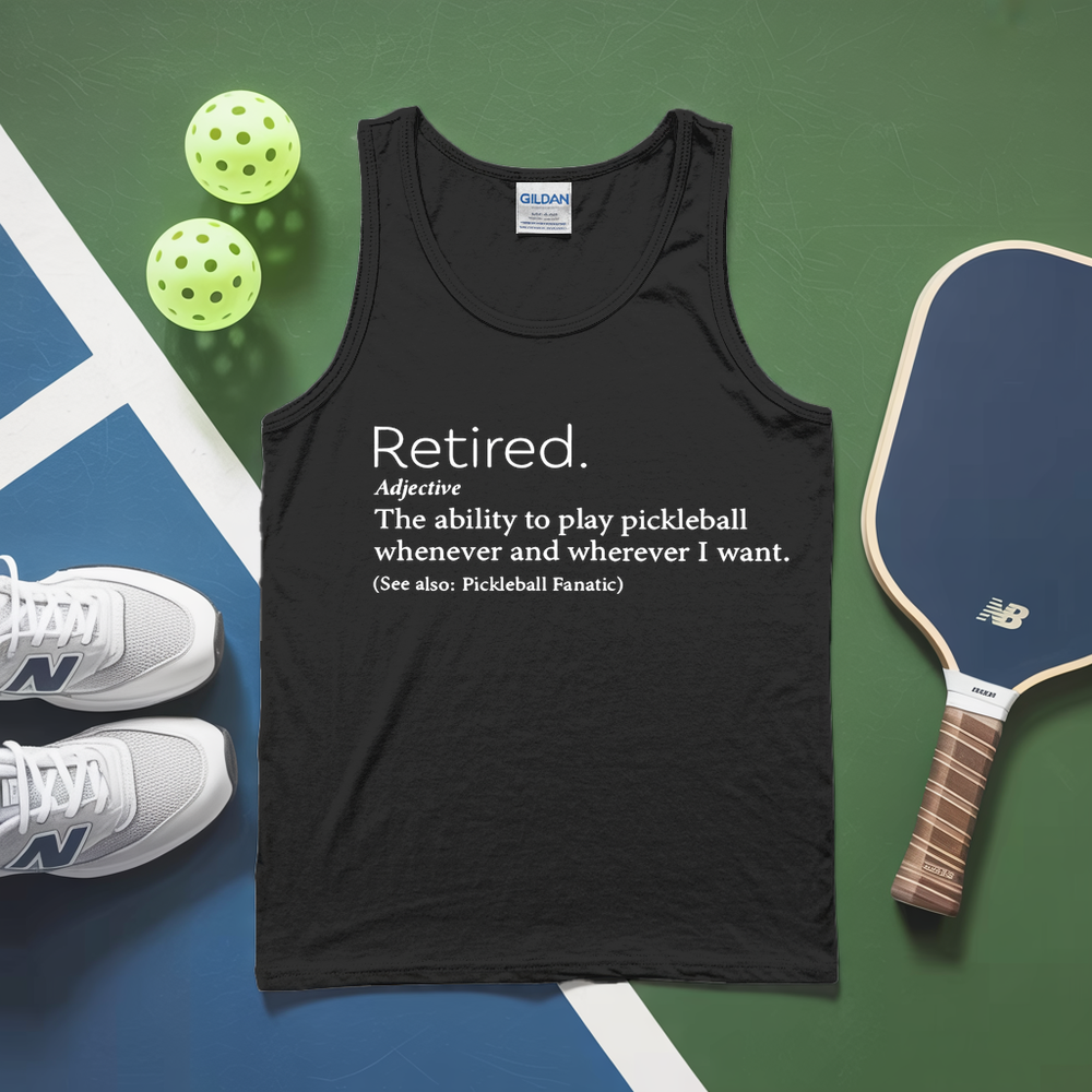 Funny Retirement Definition Tank Top - Picklechillz