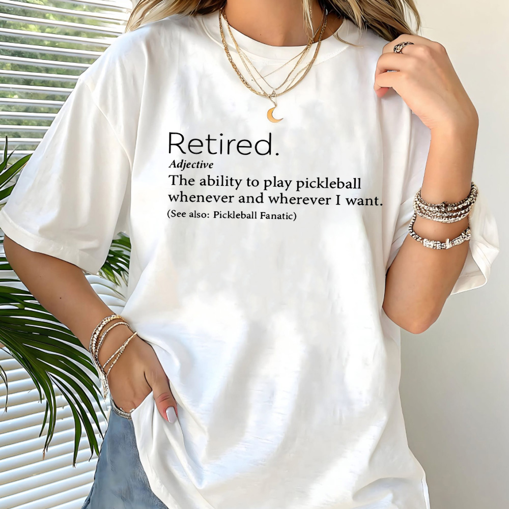 Funny Retirement Definition Tee for Pickleball Lovers Unisex T-Shirt - Picklechillz