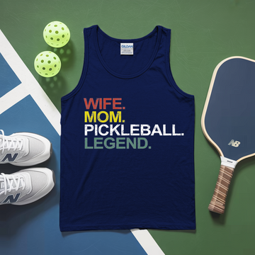 Funny Wife Mom Pickleball Legend Tank Top - Picklechillz