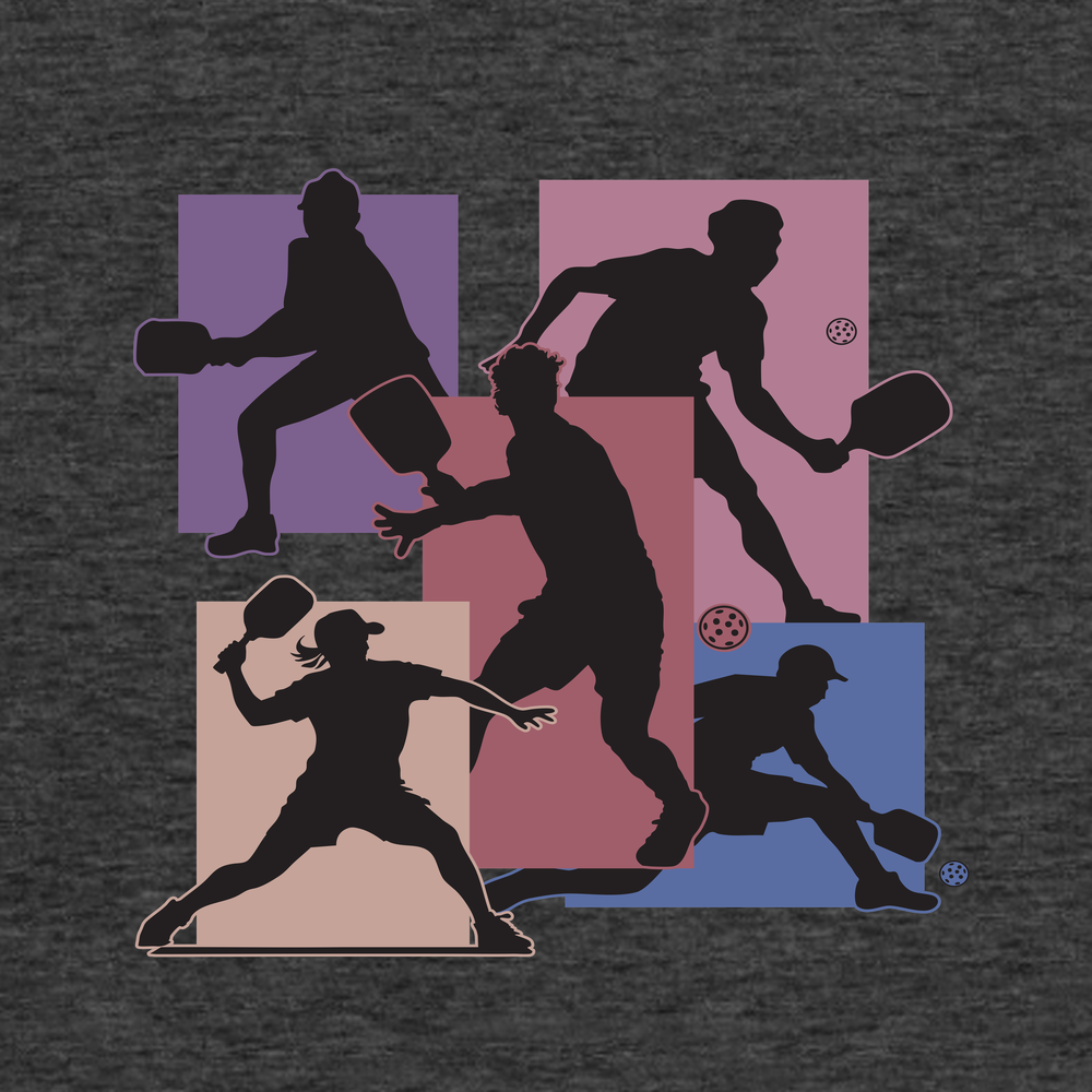 Silhouette Players Pickleball Graphic Tank Top - Picklechillz
