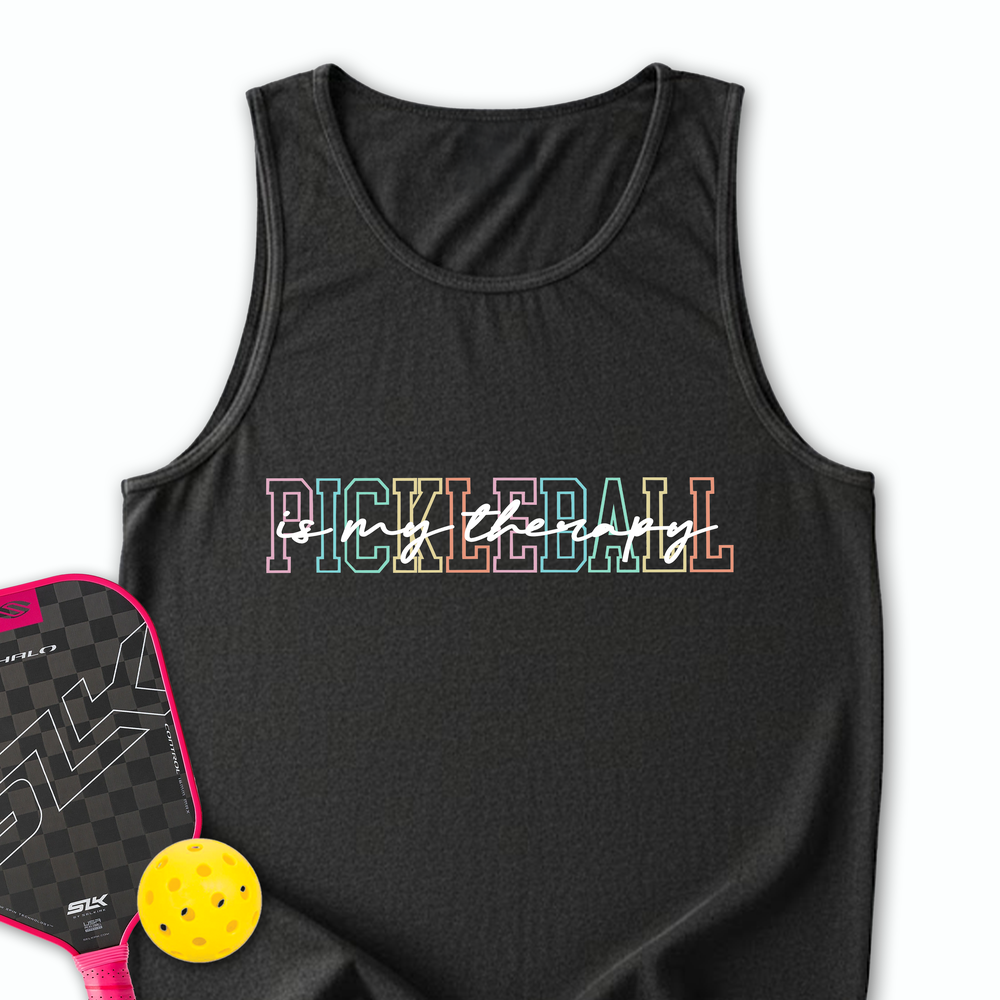Pickleball Is My Therapy Tank Top - Picklechillz