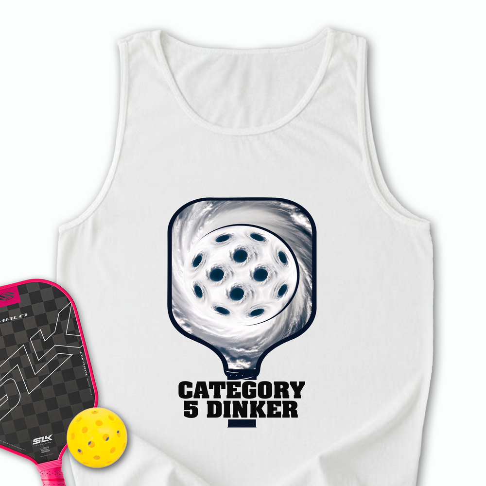 Category 5 Dinker Pickleball Funny Tank Top - Picklechillz