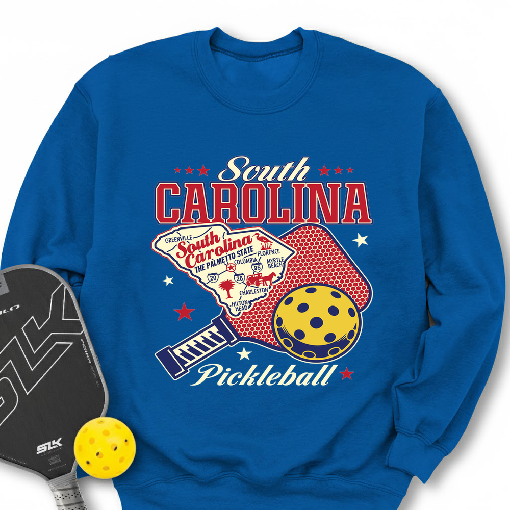 South Carolina Pickleball Sweatshirt - Picklechillz