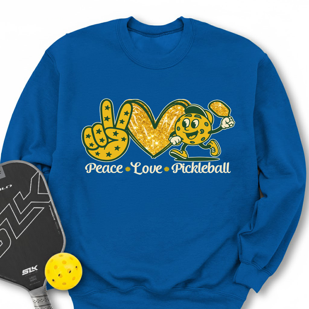 Peace Love Pickleball Sweatshirt - Picklechillz