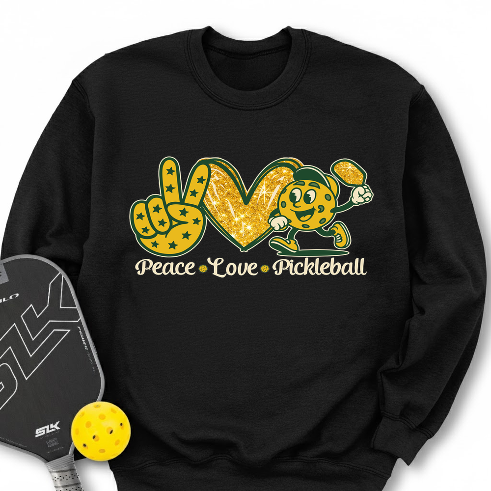 Peace Love Pickleball Sweatshirt - Picklechillz