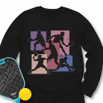 Silhouette Players Pickleball Graphic Long Sleeve - Picklechillz