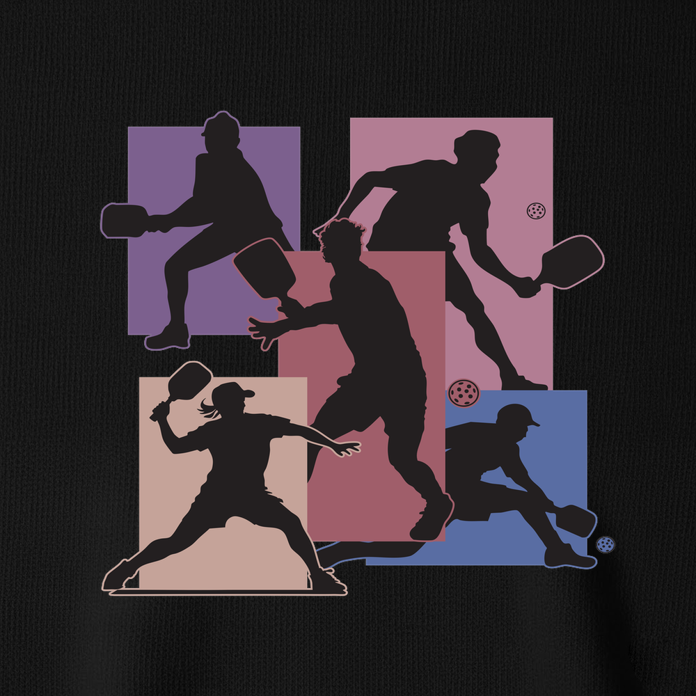 Silhouette Players Pickleball Graphic Long Sleeve - Picklechillz
