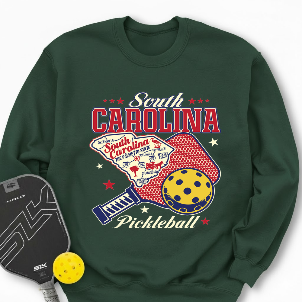 South Carolina Pickleball Sweatshirt - Picklechillz