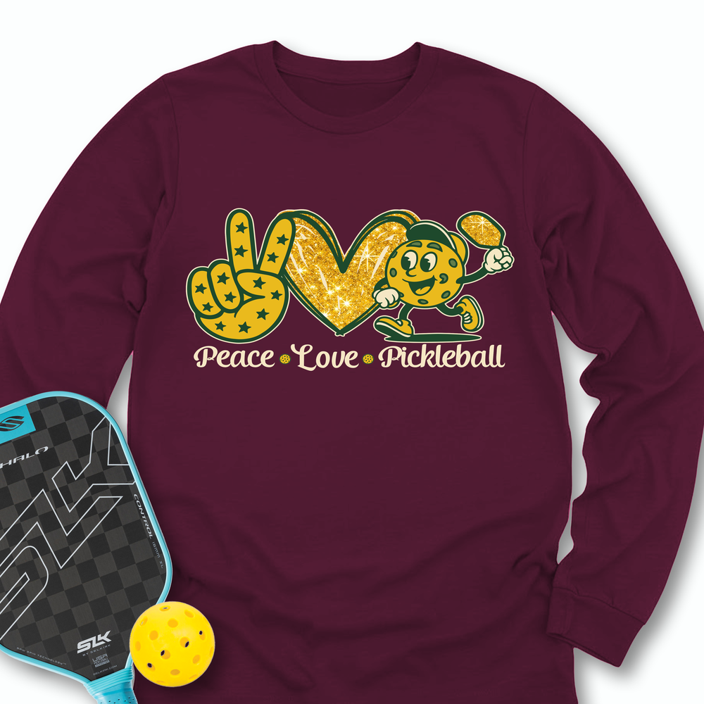 Peace Love Pickleball Long Sleeve - Picklechillz