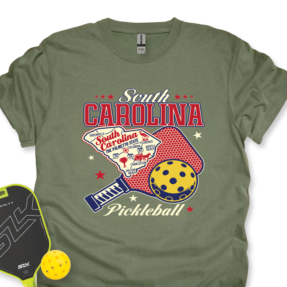 South Carolina Pickleball Unisex T-Shirt - Picklechillz