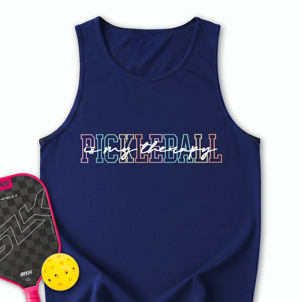 Pickleball Is My Therapy Tank Top - Picklechillz