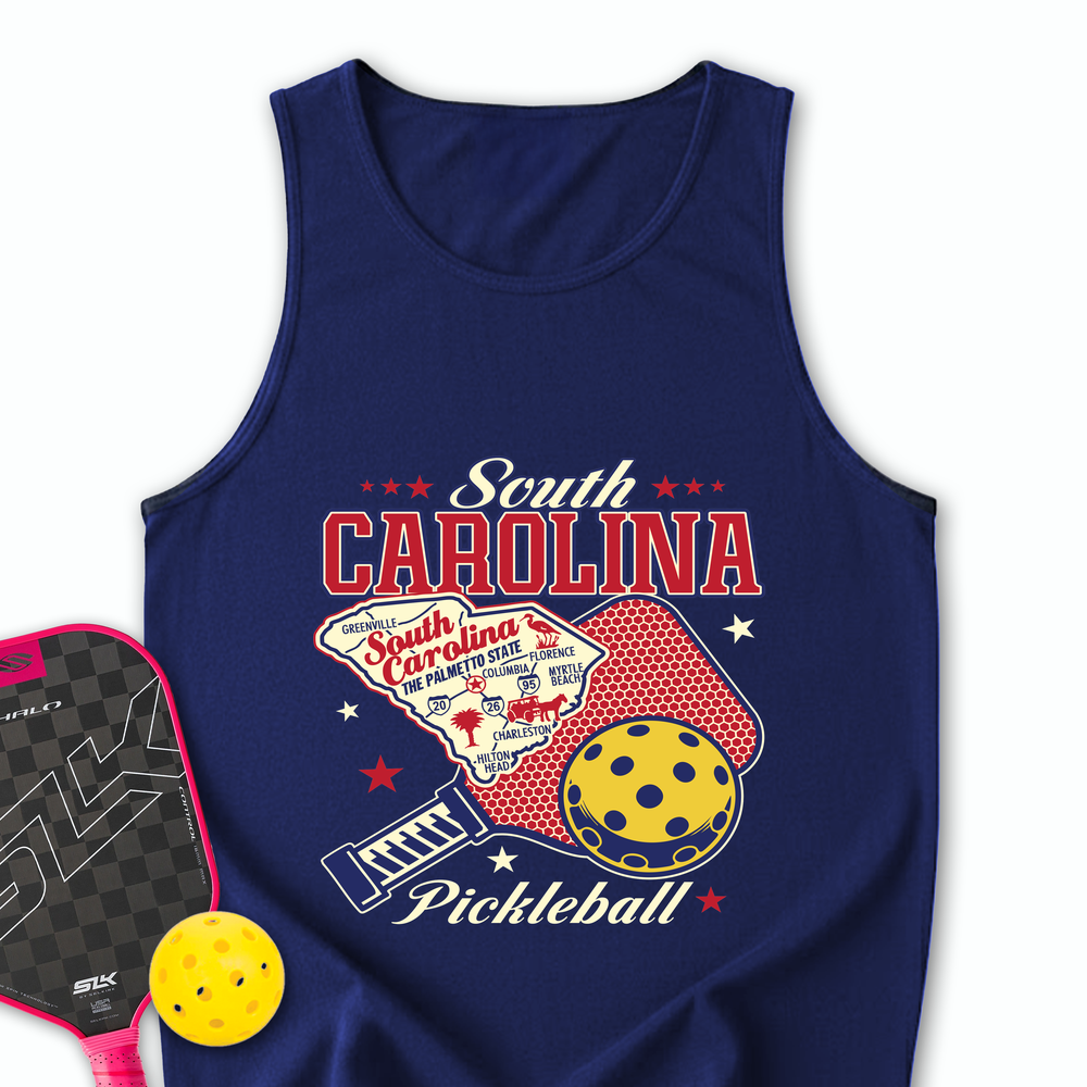 South Carolina Pickleball Tank Top - Picklechillz